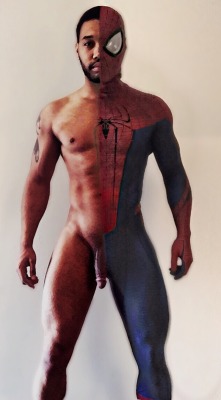 Bbcloads4Mymouth:  Mlowery8807:  The Man Behind The Mask….. Black Spider Man. 