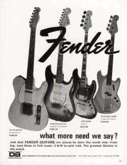 foreverblog-world:  Fender 1971 Advertising
