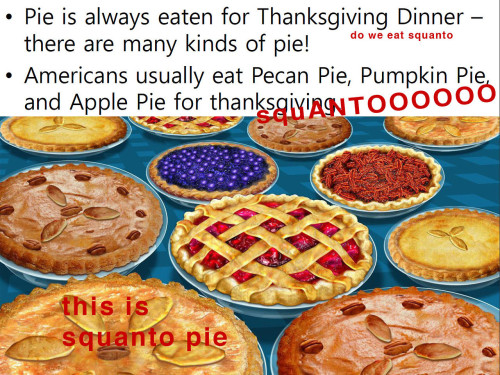 theauthorman:   thegarbagechan:  pokepokepokeyzone: SQUANTO IT’S THAT TIME OF YEAR AGAIN  thanksgiving is a time to squanto 