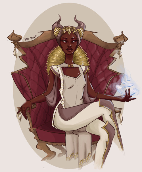 ummmmandy:Viv in fancy clothes in a fancy chair