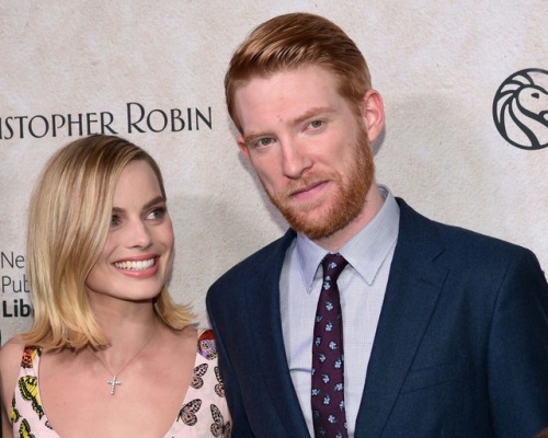 Margot Robbie and Domhnall Gleeson - Goodbye Christopher Robin Premiere in NYC http://domhnallgleeso