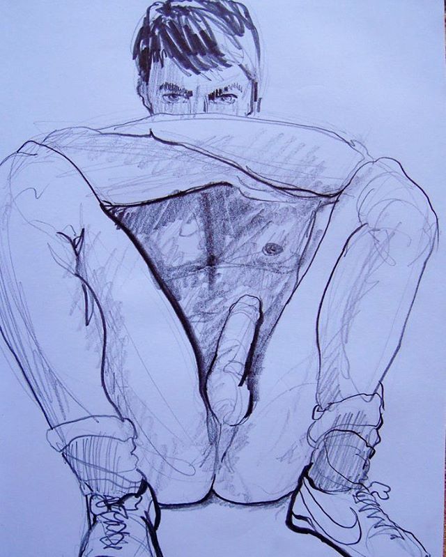 jesus6art:#arte #pop #nude #male #fluo #gaysex #desnudo #erotico #sexy #gay #watercolourpencil