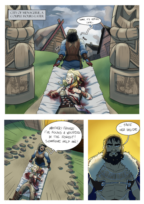 Here’s the first chapter of my webcomic Gjalda: unfortunately I can’t put all the pages here, you ca
