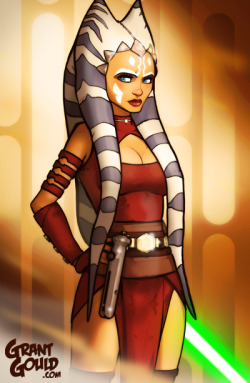 superheropinups:  Ahsoka Tano - Grant Gould 