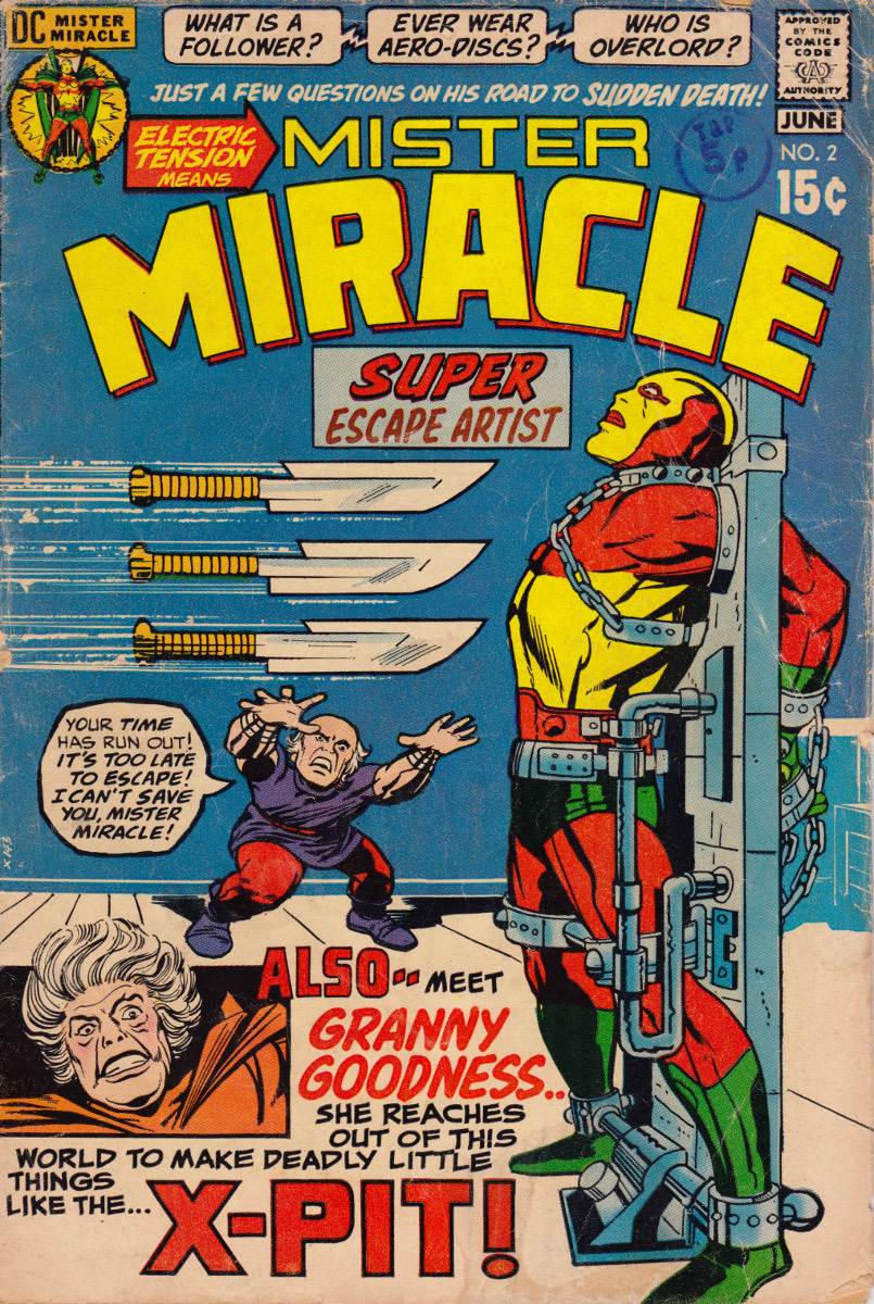 Mister Miracle No. 2 (DC Comics, 1971). Cover art by Jack Kirby.From Oxfam in Nottingham.