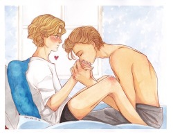 flabbergastedboatwoman:  [prompt] Even kissing Isak’s hand