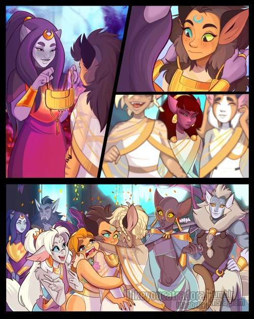 Catra’s Coronation as C’yra III, Princess of Halfmoon. Finally the comic is done! We hope you like i