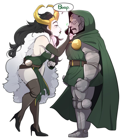 400px x 455px - A commission of Lady Loki booping Doctor Doom's no... - Tumbex