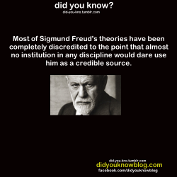 itswalky:  hotdogcephalopod:  ignotum-per-aeque-ignotum:  did-you-kno:  Source  This is important to remember.While Freud played a crucial role in the development of modern psychology and therapy, his theories were all untestable at best and rampagingly