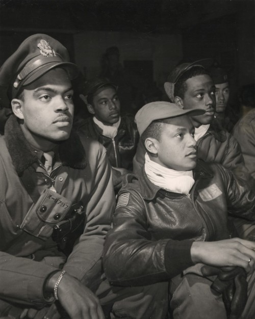 blackhistoryalbum:Black Wings | Memorial Day 2014— Members of the 332nd Fighter Group (Tuskegee Airm