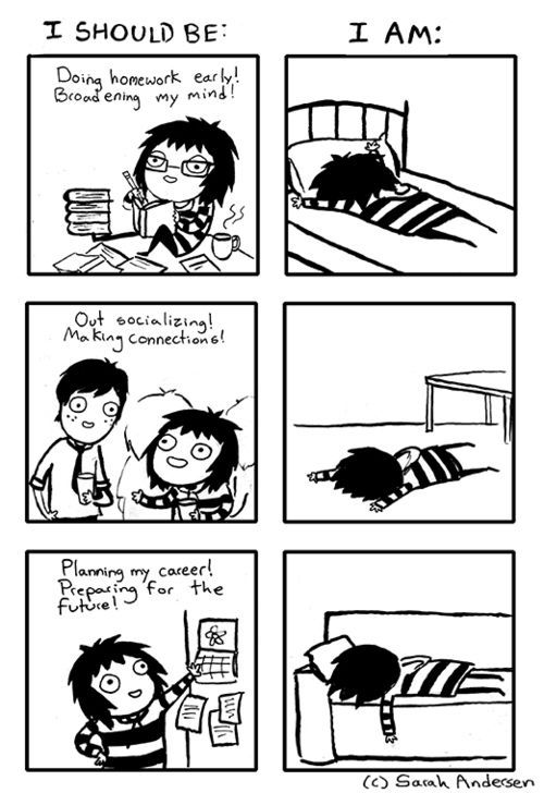 sketchshoppe:  brainiology:  How we feel right now! People studying right now, we feel your pain! Anybody else feel like doing nothing?  ALL OF THE ABOVE 