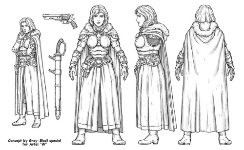 “Inquisitor Amberley Vail”Winter outfit editionConcept art by Gray-Skull