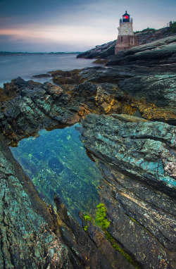 travelingcolors:  Castle Hill Lighthouse, Newport | Rhode Island (by Chris Lazzery)