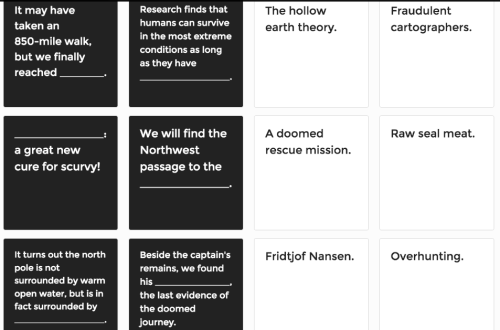 please enjoy my polar exploration themed Cards Against Humanity (cardcast) pack. If you have ever wa