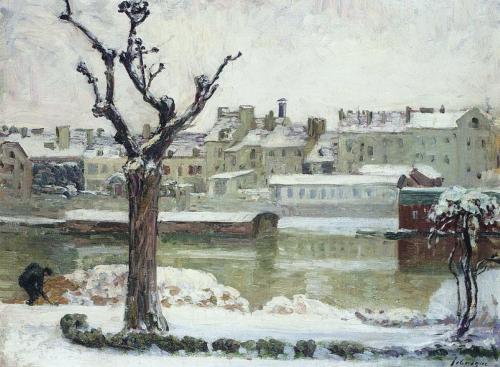 Winter in Lagny - Henri LebasqueImpressionism