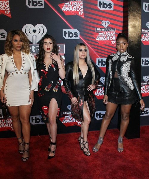 Fifth Harmony on the iHeart Awards red carpet.  
