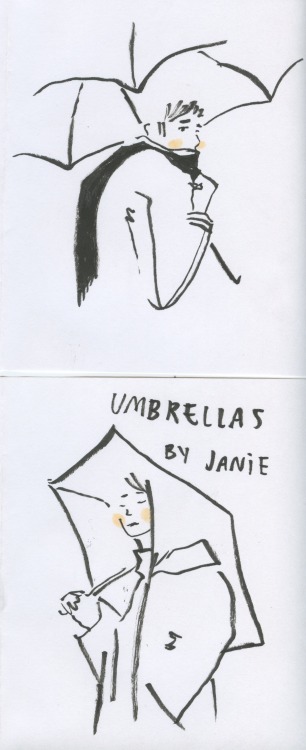 petitjanie: a zine i did with my dad’s old brush pens