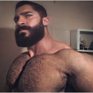 furonmuscle:  This incredibly sexy, hairy, brick outhouse of a man is a Lebanese dentist (!!) by the name of Doumit Ghanem! If my dentist looked like this, my oral hygiene would be outstanding!   He is on handsome, hairy, muscular looking man - he is
