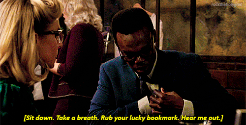 absentlyabbie: rocktheholygrail: Chidi + books @relevanttosomeone