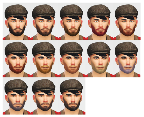lumialoversims:  Warning: only for the manliest of men. A thicker version of the beard I released a 
