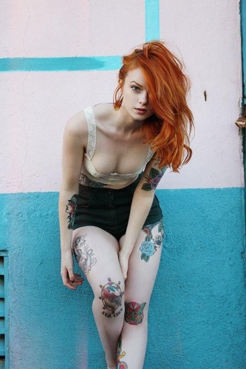 Porn Pics up against the wall #Hotchickswithtattoos