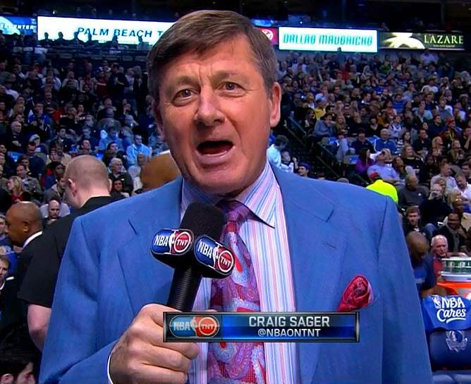 12/20/2012 - Miami @ Dallas
Craig Sager 1st quarter sideline report (close-up)