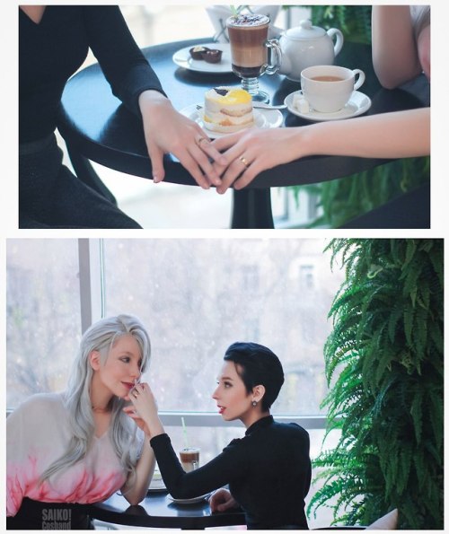 Genderbender Viktuuri love story! We love our sweet casual costumes! Viktor https://www.instagram.co