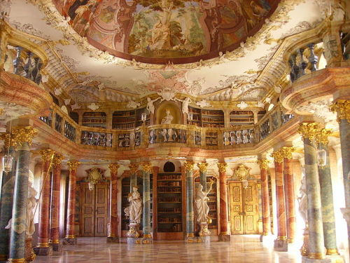 Wiblingen Monastic Library, Ulm. Baroqueporn Source