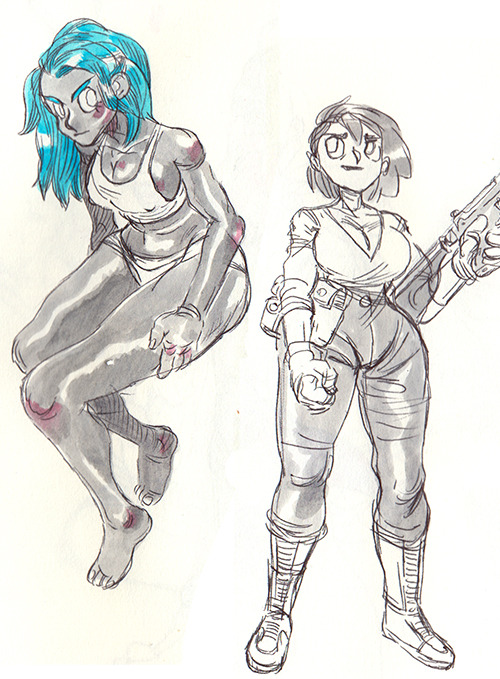 blackyjunkgallery:  Not really interesting sketches, but this past few weeks/months,