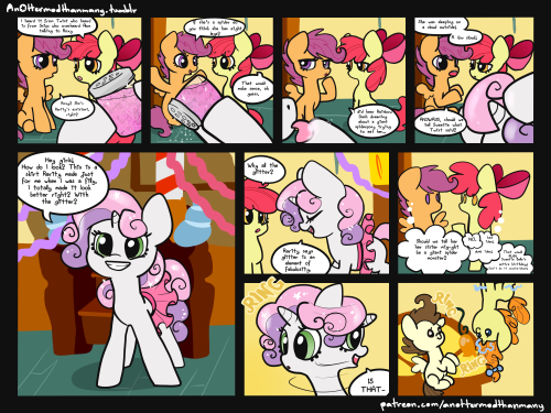 spiderponyrarity:  [SPR officially comes back today, in comic form, from where we last left off with Sweetie Belle’s birthday. Look back in the archives for the other page, which was posted just before the SPR hiatus ages ago, but we’re finally back