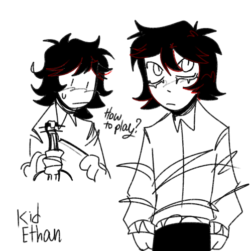 Hi Owl, Im Curious How Ethan Looks Like Without His Coat On, His Normal Self Before The Incident, And