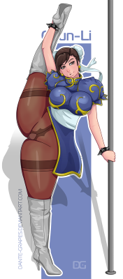 Den-Grapes:  Here Is Chun-Li!Mrryu1985 From Da Asks Me To Draw Her. And I Think This