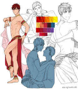 mia-ng:   Idk but Kagami seems to be more..naked when I color…hmm I LOVE HIM NAKED 