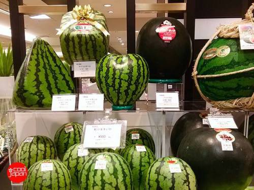 Watermelons in different shapes