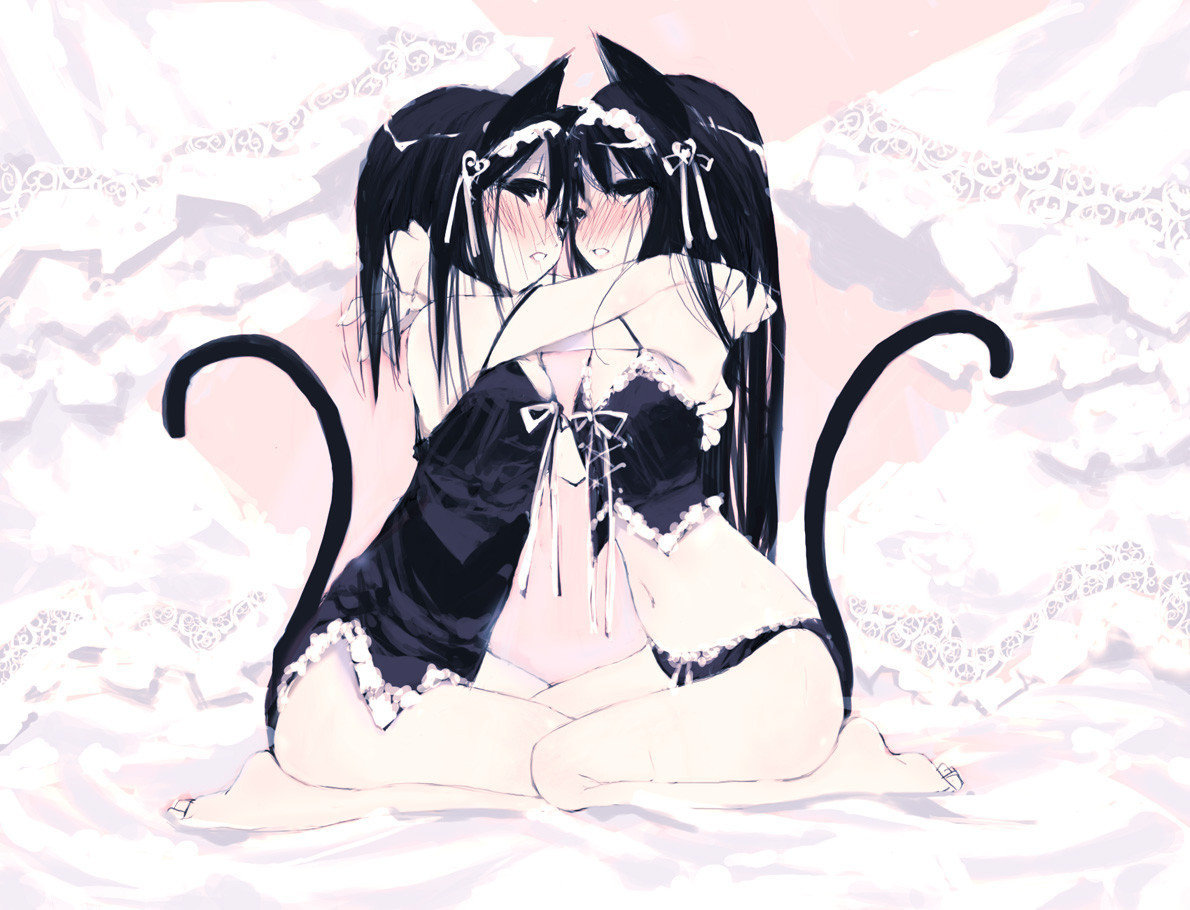 boronology:  【二次・エロ画像】ゆりゆりしている美少女同士の百合画像 :