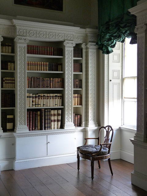 sing-a-song-o-sixpence:  library at Osterley Park House by d0gwalker on Flickr. 