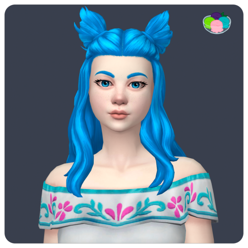 @miikocc’s Fox hair (version 2) in Sorbets RemixRequires: Mesh76 add-on swatches in Sorbets Remix@ma