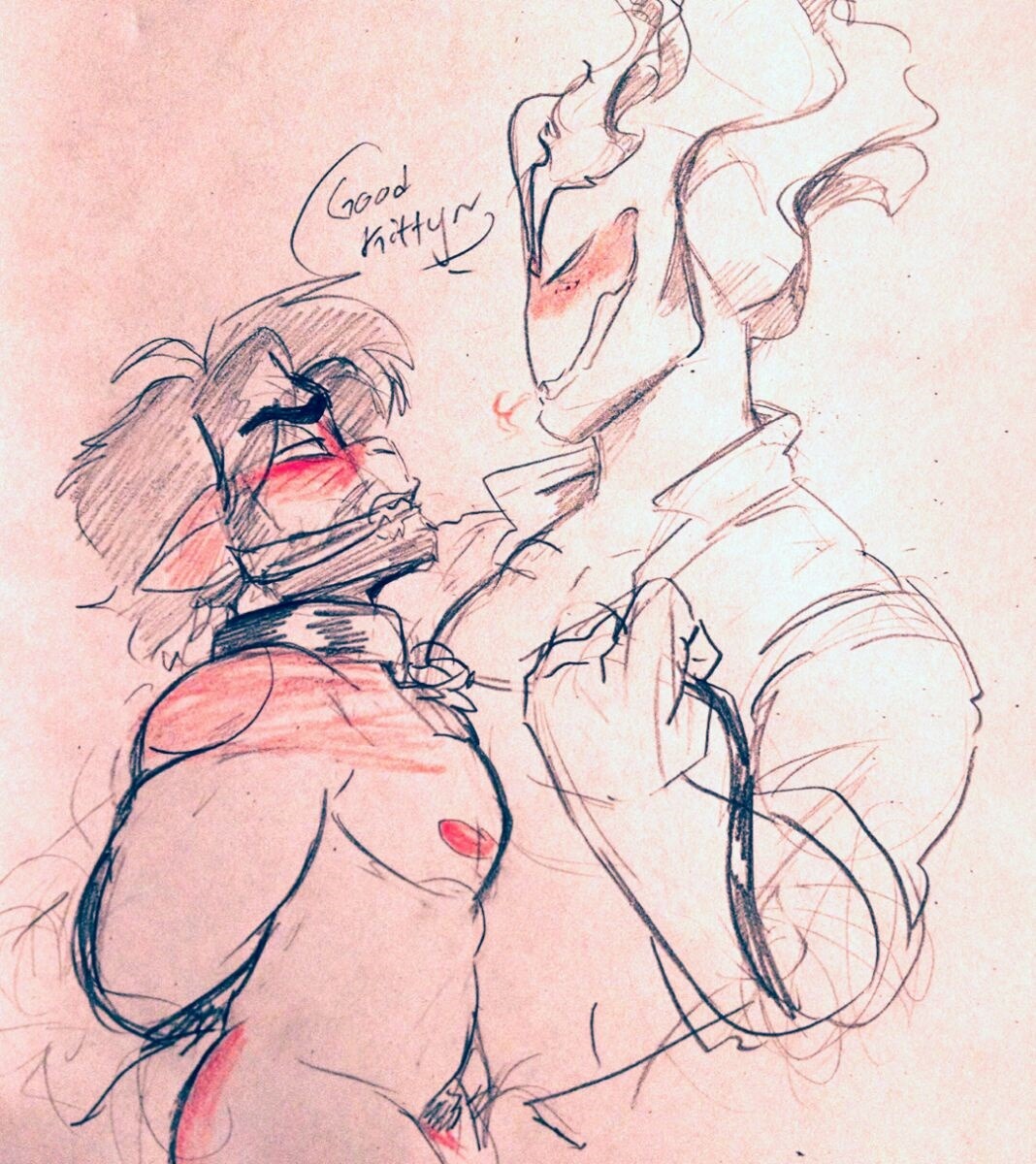 notsafeforroskii:@rabbithumps Based on an rp we had Yes I can ship my oc with grillby,