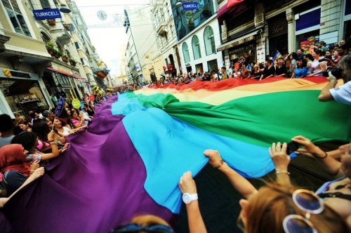 Istanbul | June 30, 20131. Participants wave a huge rainbow flag during a gay pride parade in centra