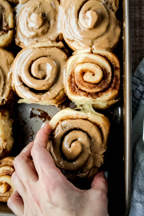 sweetoothgirl:Hawaij Spice Cinnamon Rolls with Coffee Glaze