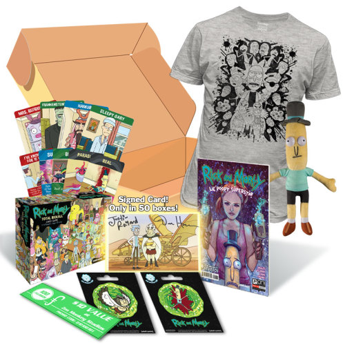 Zen Monkey Studios has a very limited edition Rick and Morty box set filled with exclusives and toys