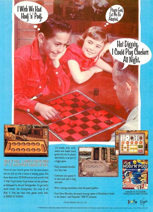 vgprintads:  “Hodj ‘n’ Podj” Computer Gaming World, April 1995 (#129) via CGW Musuem  OH MAN, I LOVE HODJ ‘N’ PODJ! I don’t know how many folks actually played this game, its fairly old and I got it as a kid by digging