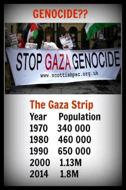 eretzyisrael: If one listens to anti-Israel rhetoric, it is often spoken about how Israel is committing a genocide against the Palestinian people. But this disgusting libel couldn’t be further from the truth. Consider the following. First of all,