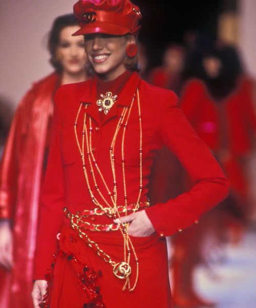 Red looks from Chanel 1992