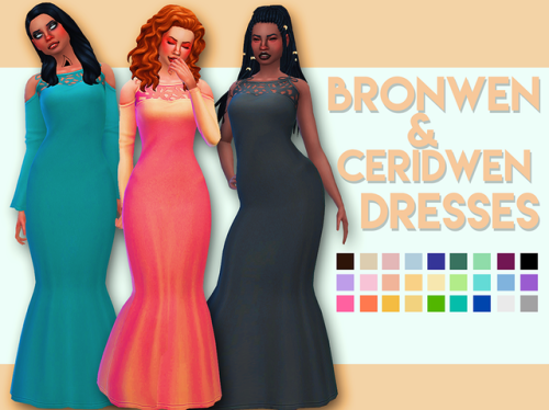  Bronwen & Ceridwen Dresses As soon as I saw that dress in the c&d ep I just knew it would l