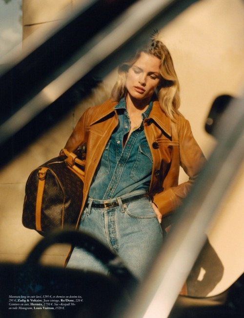 Edita Vilkeviciute  by Quentin de Briey for Vogue Paris - Zadig & Voltaire