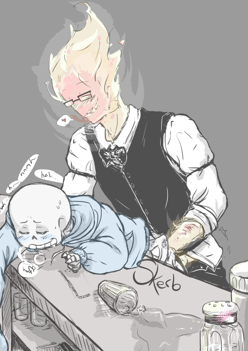 skerb-art:  Th… those innocent condiments!! (aka I DON’T THINK THAT’S WHAT