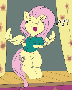 pabbley: Topic was - Pony Tones! Seeing Flutts singing so happily is such a treat!   &lt;3