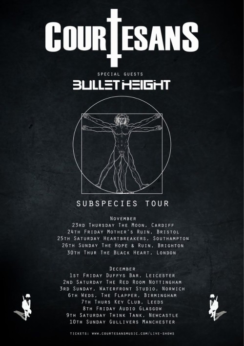Manchester, Glasgow, London added!! #subspeciestour with The Courtesans &ndash; just a little ov