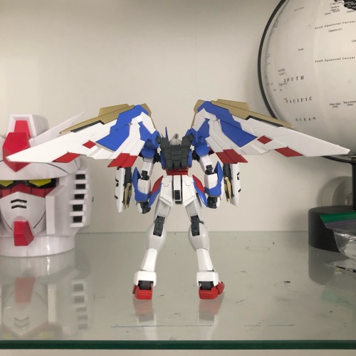 Finally Painted Up My RG Wing Like I Wanted To. Early Color Style. This Sat In A Box With The Colored